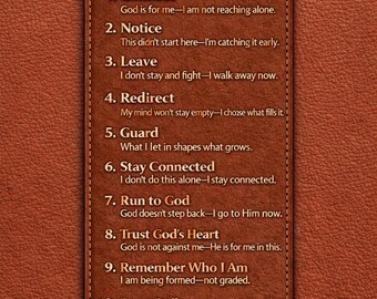 On The Way Back Reset & Return – Lock Screen - Brown leather -  (Christian Digital Download + Guide)