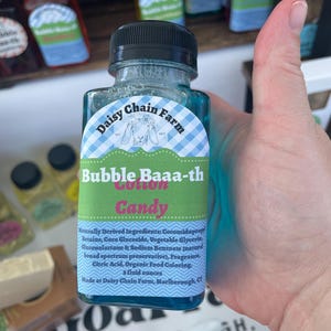 Cotton Candy Scented Bubble Bath, natural ingredients, handmade