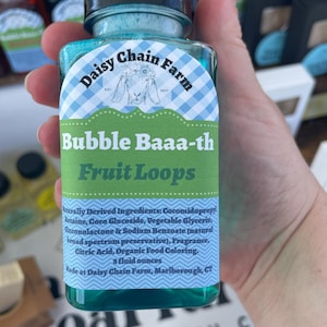 Fruit Loops Scented Bubble Bath, natural ingredients, handmade