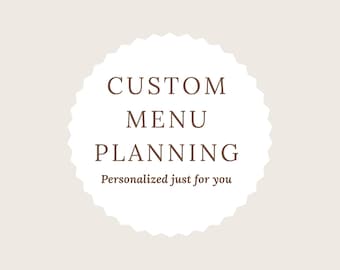 Planificación de menús personalizados / Plan de comidas a medida, lista de la compra y cronograma de preparación para alimentar a un grupo grande