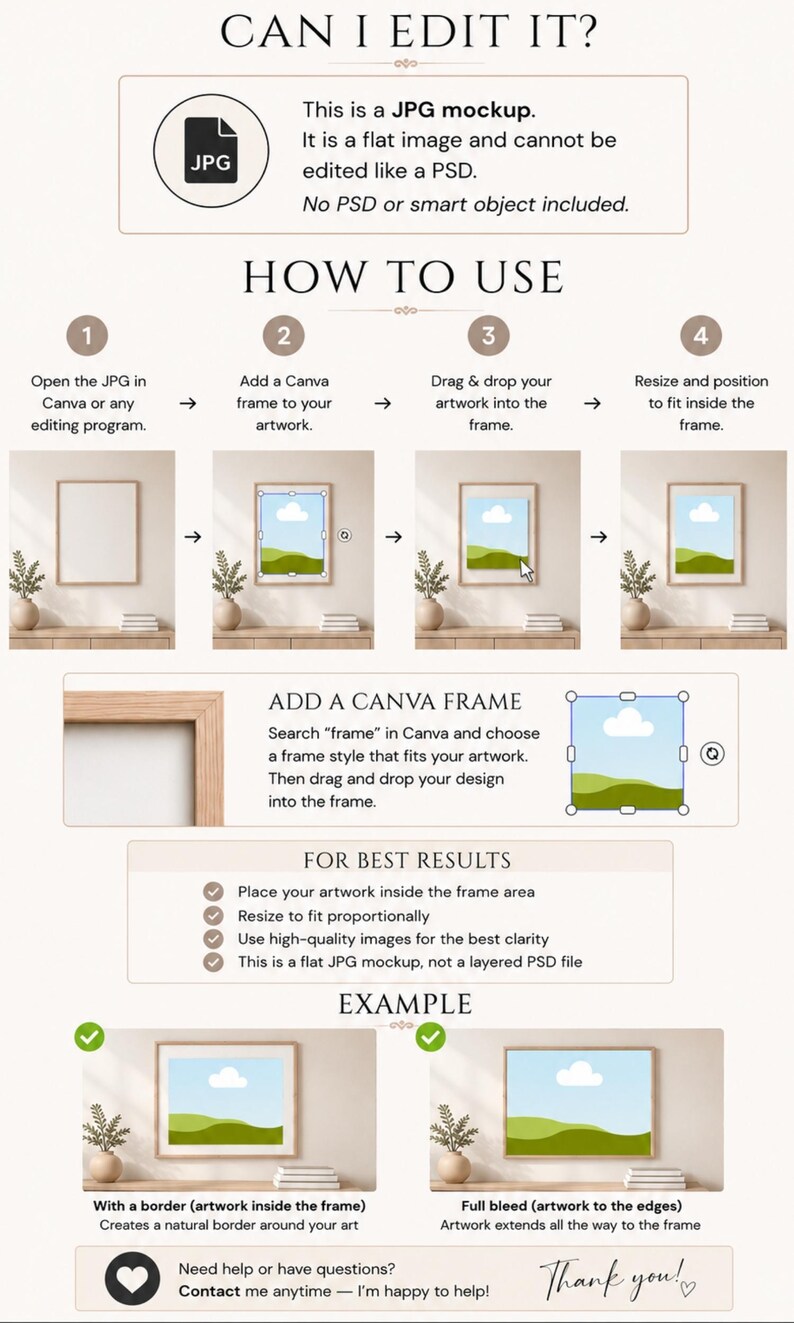 Frame Mockup Bundle Set of 5, Farmhouse Neutral Home Interiors, JPG ...