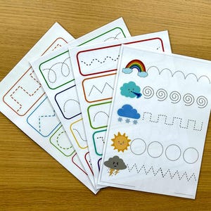 Aktywność śledzenia linii – Ćwiczenie przed pisaniem – Przedszkole 3-4 lata