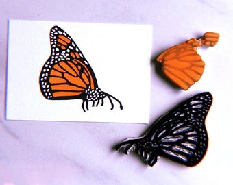 Monarch Butterfly – Original Hand Printed Linocut