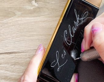 Personalized Engraved Perfume Bottle | Calligraphy Engraving | Custom Fragrance Bottle | Gift for birthdays, holidays, wedding