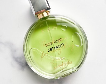 Custom Calligraphy Engraving for Perfume Bottle | Personalized Gift