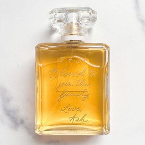 Hand Engrave Calligraphy for Fragrance Bottles | Wedding Gifts | Custom Fragrance Bottle Art | Gift for bride