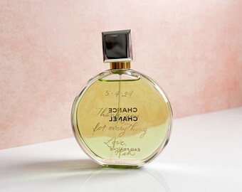 Custom Calligraphy Engraving for Perfume Bottle | Personalized Gift