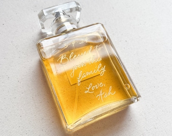 Custom Calligraphy Engraving for Perfume/Cologne Bottle | Personalized Gift
