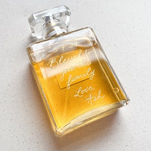 Calligraphy Hand Engraved Perfume Cologne Bottle | Calligraphy ...