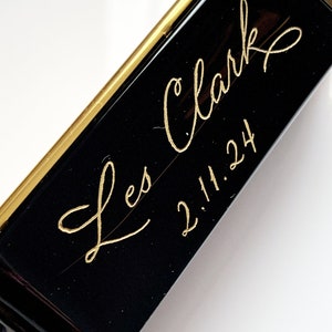 Personalized Engraved Perfume Bottle | Calligraphy Engraving | Custom Fragrance Bottle | Mother of Bride Gift | Bridesmaid Gift