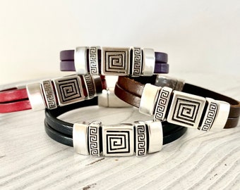 Leather Cuff Bracelets for Women, Leather Wristband, Gifts for Best Friend Female, Birthday Gifts