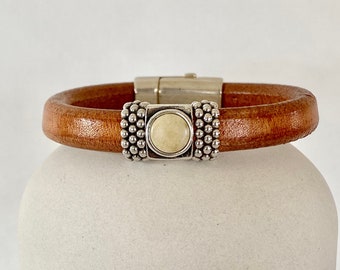 Women Leather Cuff Bracelet, Boho Chic Bracelets, Birthday Gift for Best Friend,