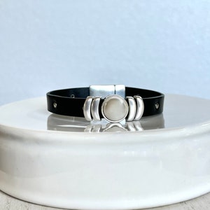 Leather Pearl Bracelet, Women's Leather Bracelet, Birthday Gift for Best Friend image 6