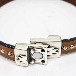 Leather Cuff Bracelets for Women, 40th Birthday Gifts for Women, Girlfriend Gift, image 10