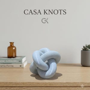 Objet décoratif moderne en forme de nœud, décoration nordique minimaliste, élément décoratif esthétique pour table basse ou étagère, sculpture abstraite, cadeau de pendaison de crémaillère