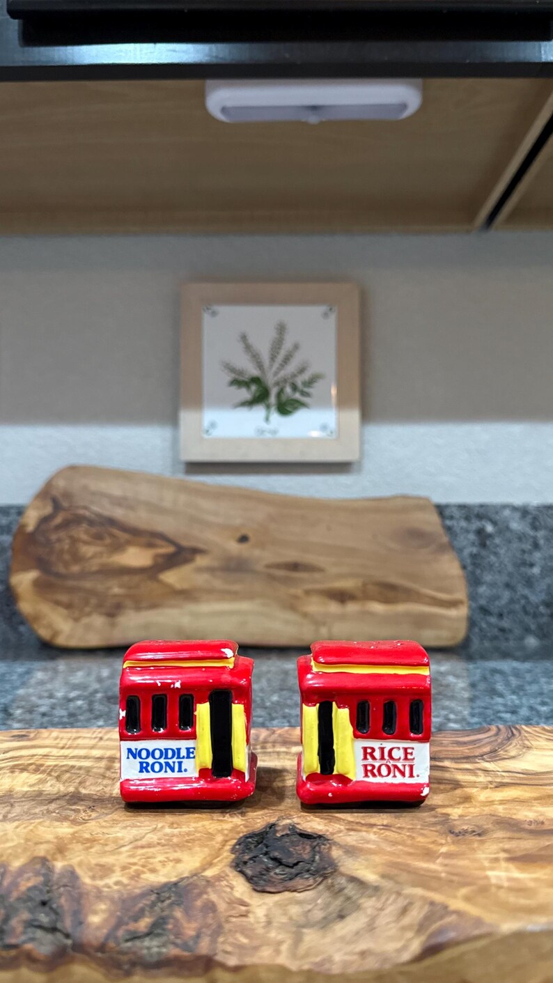 Rice a Roni Salt and Pepper Shaker Cable Car - Etsy