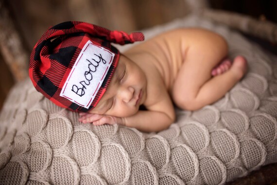 buffalo check newborn outfit