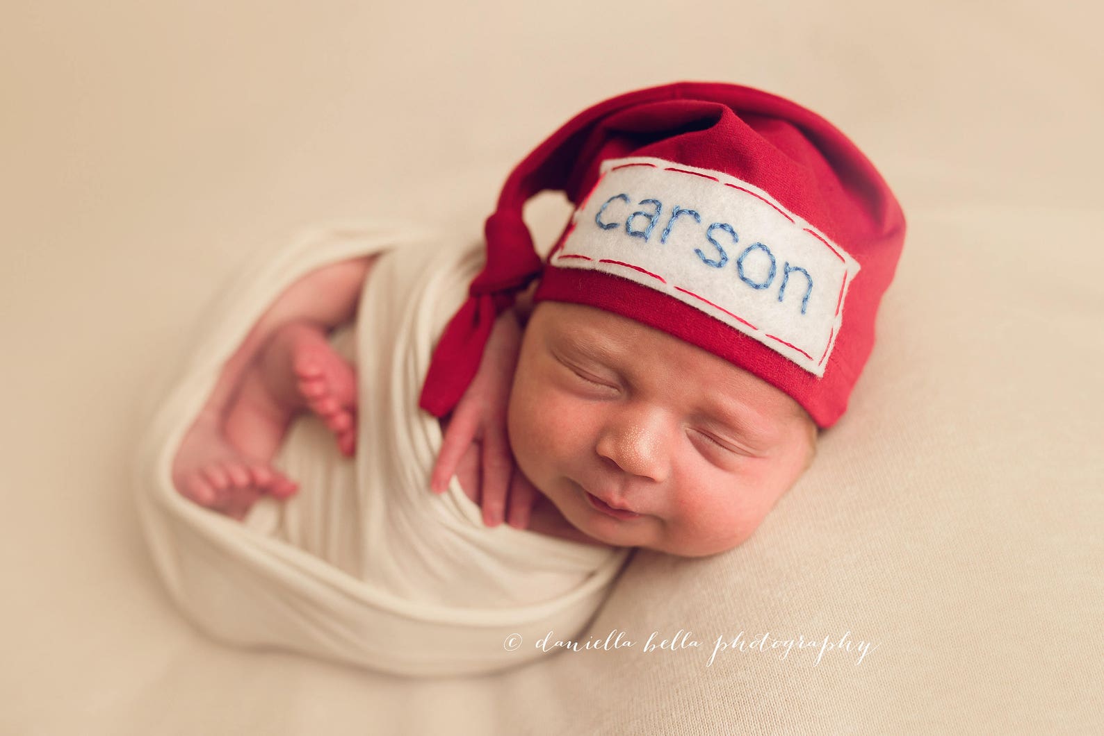 Newborn Personalized Hat Baby Knot Hat Name Take Home Etsy