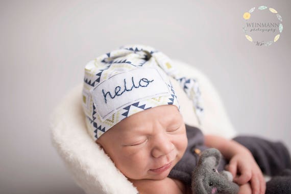 newborn hat with name