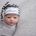 newborn boy coming home outfit - baby knot hat name - personalized newborn gifts - hospital hat - photo prop
