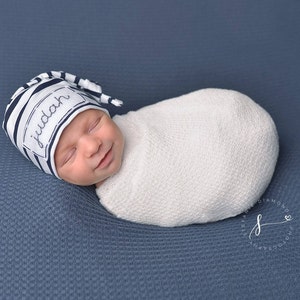 newborn name hat baby boy hat newborn boy coming home outfit personalize newborn hat personalized baby beanie newborn photo prop image 7