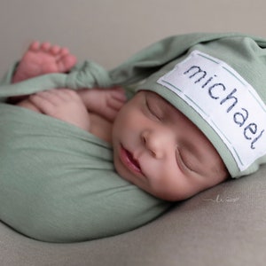 add a matching swaddle solid sage green