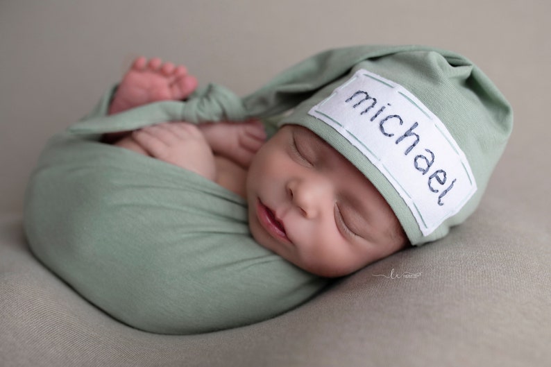 add a matching swaddle solid sage green
