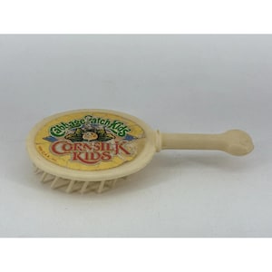 Cepillo para el cabello de muñeca Cabbage Patch Kids Cornsilk, accesorio Coleco Vintage 1986