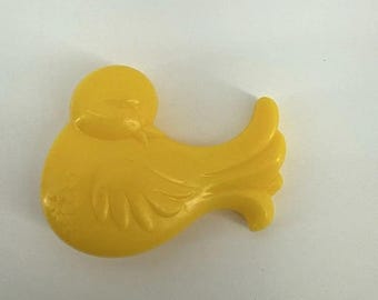 Hasbro MLP G1 My Little Pony Yellow Bird Hair Brush 1984