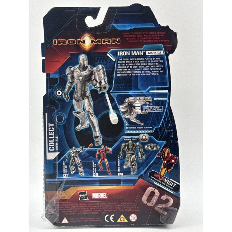 Marvel Iron Man Movie Mark 02 Titanium Man Action Figure 2 Figure Set Hasbro New image 4