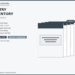 Minimalist Pantry Tracker | Charcoal Essentials Only List | Zero-Waste Kitchen PDF