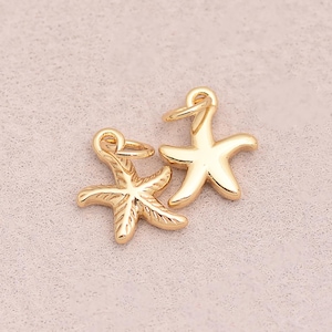 Delicate Maple Leaf Charm Pendant in 18K Gold Filled and Silver for Necklace Bracelet Making Tone 11*8.5mm