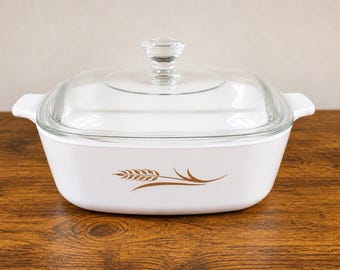 Corning Ware P-1 1/2-B Casserole Dish w Lid Spice of Life Pyroceram USA