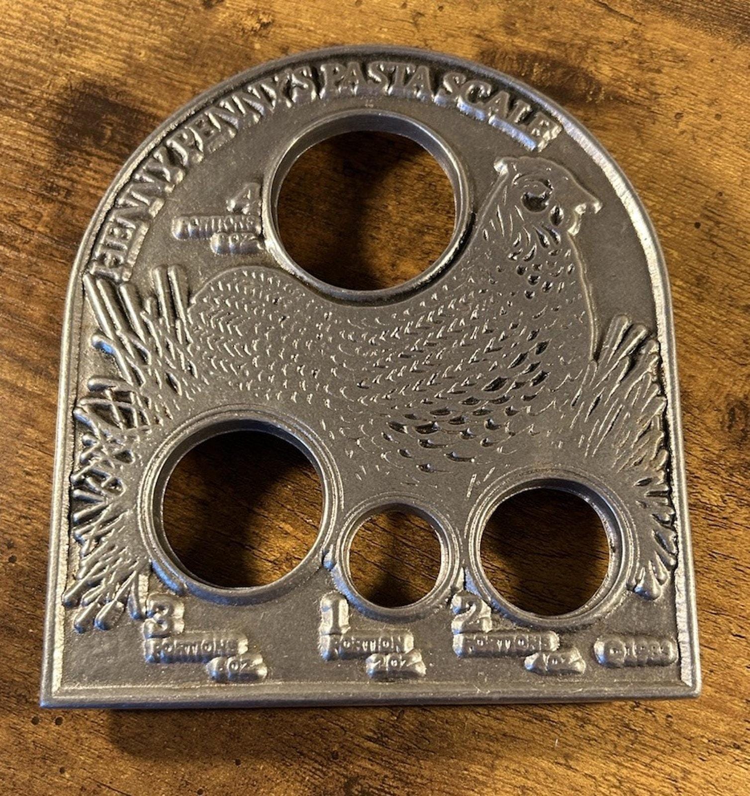 Vintage Penney’s Pasta Scale Chicken Cast Aluminum Pewtarex Spaghetti ...
