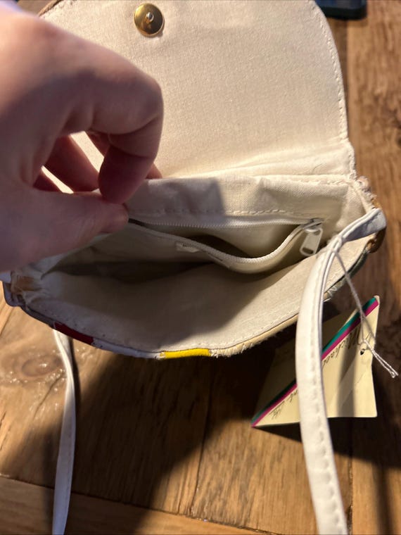 Vintage Michael Stevens Patchwork Leather Crossbo… - image 6