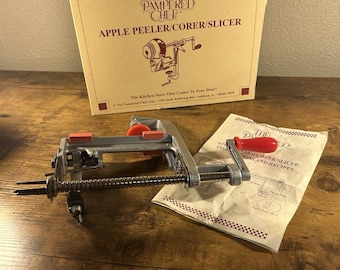 Vintage Pampered Chef Apple Peeler Corer Slicer w Box Instructions