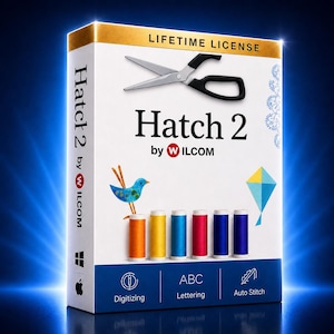 Hatch 2 Embroidery Digitizing Software | Lifetime License - Instant Download