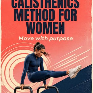 Calisthenics-rutin för kvinnor | Åtkomst till interaktiv webbapp, premium kroppsviktsprogram, aktivitetsmätare för kvinnor och hemma
