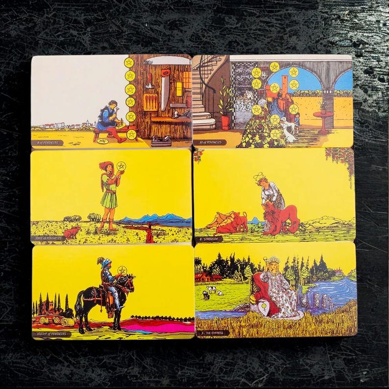 RWS Panorama Tarot Deck: 78 Cards, Landscape Format, 6x10.3cm - Etsy