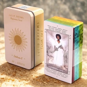 Lucid Dreams Tarotlek för nybörjare, metallplåtask (PDF-guidebok)