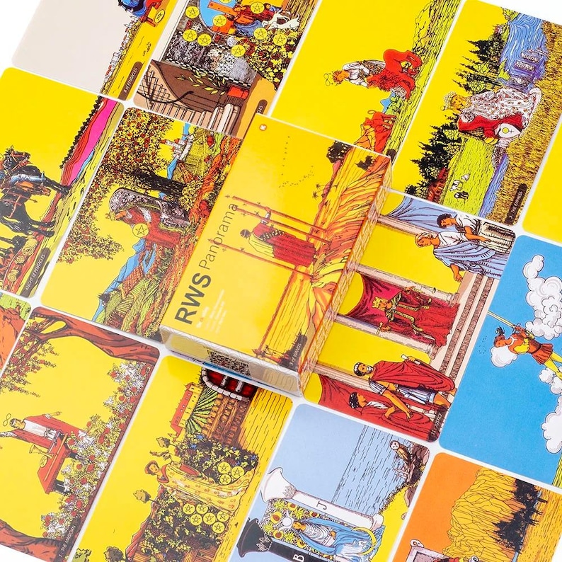 RWS Panorama Tarot Deck: 78 Cards, Landscape Format, 6x10.3cm - Etsy