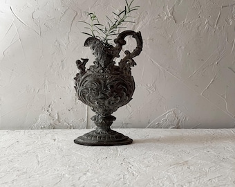 19th c Cast Iron Ewer Urn