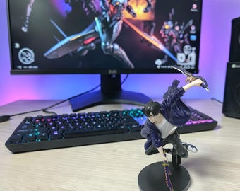 Anime Shadow Warrior Action Figure 20cm Hand Painted | Dark Hero Figurine Statue Model Doll | Desktop Decor Collectible Gift Toy