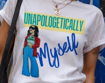 Unapologetically Myself Graphic Tee, Comfort Colors Self Love Shirt