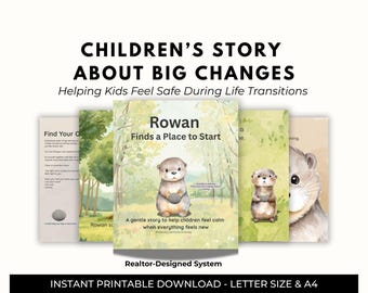 Ayudando a los niños a adaptarse al cambio / Libro de cuentos de mudanzas y nuevos comienzos / Libro de transición emocional
