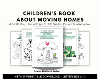Libro infantil sobre mudanzas / Ayuda con las emociones / Ayuda a los niños a sentirse valientes / Cuaderno de trabajo imprimible para la transición