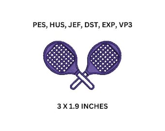 Arquivo de bordado para paddle tennis - Tênis de plataforma - Vários formatos -