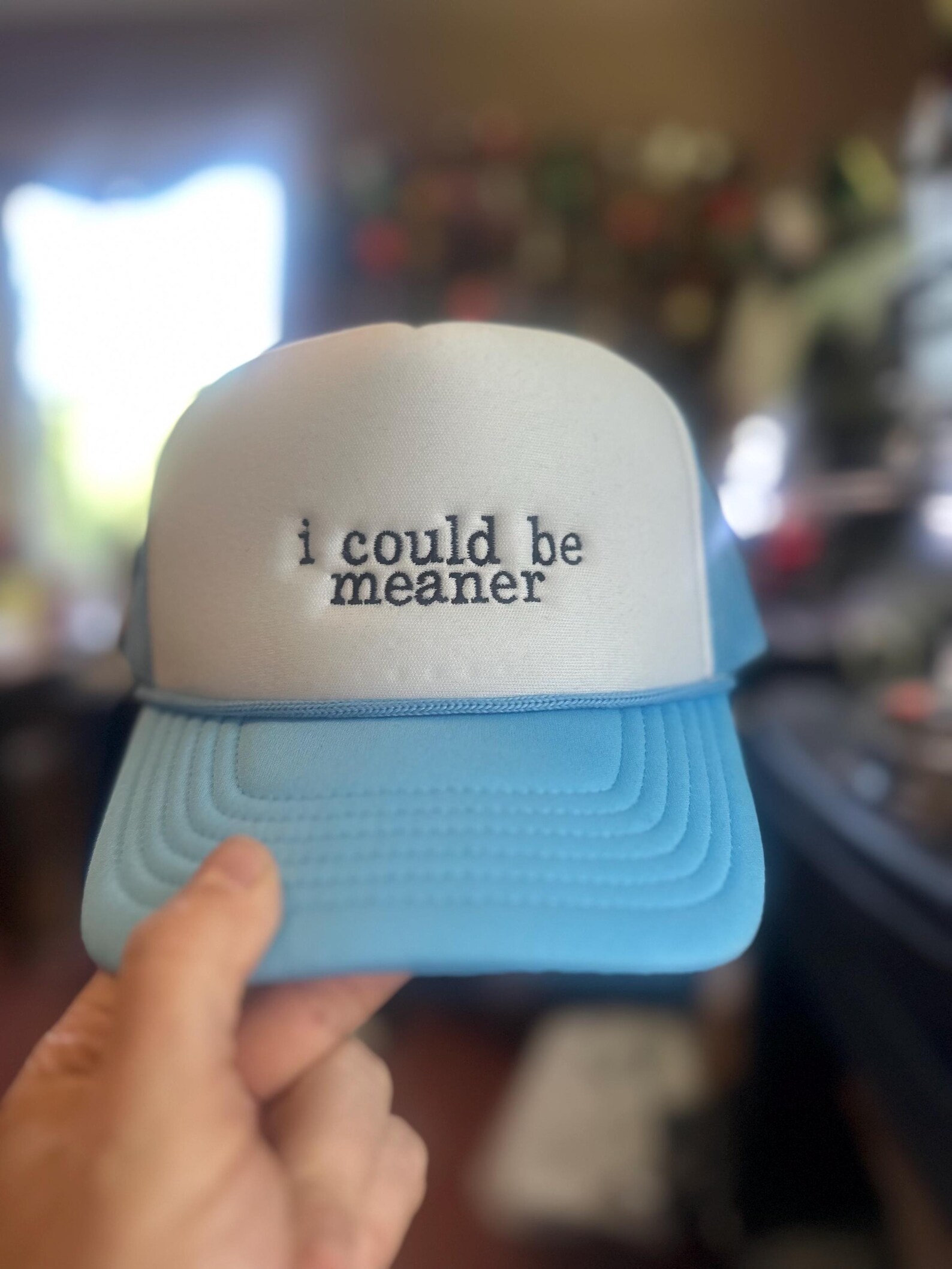 I Could Be Meaner Hat W/ Chain main image 1