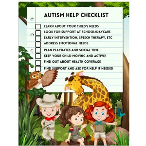 Autism Checklist, DOWNLOAD, Daily Routine, Daily Task List, Parent Help