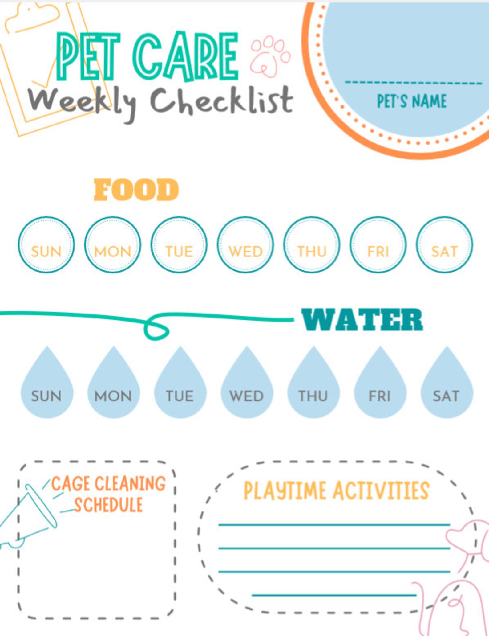 Printable Dog Care Journal Pet Planner Dog Mum Planner Dog Etsy